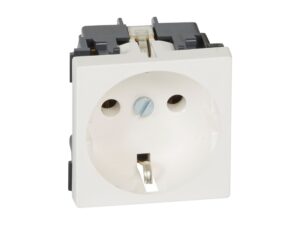Контакт шуко Legrand PRMosaic 2P+T винтови клеми без детска защита